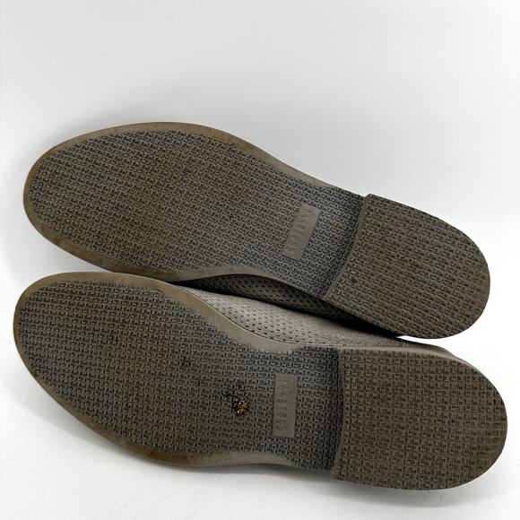 Fratelli Rossetti Loafers Suede Leather Perforated Slip On Round Toe Gray 11 main image 6